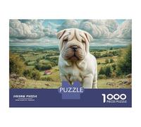 Cute Pet Dog 1000 Pezzi Cartoncino Extra-spesso Puzzle Premium Lovely Puppy Impossibilmente Difficile Sfida Unica Puzzle Regali Per Famiglia E Amici 38x26cm/1000pcs