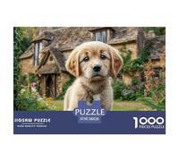Cute Pet Dog Puzzle 1000 Pezzi Per Adulti E Bambini Con Una Misura Impegnativo E Difficile Giochi Rilassamento,Collezione D'Arte 38x26cm/1000pcs