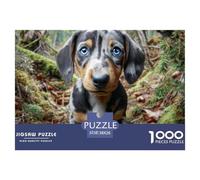 Cute Pet Dog Puzzle 1000 Pezzi Per Adulti E Bambini Dai 12 Anni Impegnativo E Difficile Giochi Rilassamento E Intelligence,Collezione D'Arte 38x26cm/1000pcs