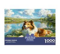 Cute Pet Dog Puzzle Da 1000 Pezzi Per Amici in Riunione: Collaborare E Passare Un Momento Unico!