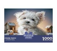 Cute Pet Dog Puzzle Da 1000 Pezzi Per Chi Ama I Paesaggi Urbani: Ricrea Città Famose E Migliora La Memoria!