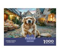 Cute Pet Dog Puzzle Da 1000 Pezzi Per Chi Ama I Viaggi: Rivisita Luoghi Meravigliosi E Migliora L'attenzione!