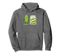 Cute Pickle And Pickle Jar Visual Joke Felpa con Cappuccio