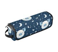 Cute Pig Faces Dark 2 in 1, organizer per strumenti per capelli con tappetino resistente al calore, custodia per il trasporto, organizer impermeabile per ferri da stiro, piastre e arricciacapelli