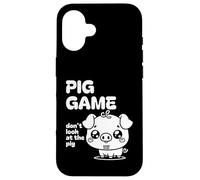Cute Pig Gioco Ragazze Donne Bambini Divertente Kawaii Stuff Custodia per iPhone 16