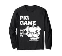 Cute Pig Gioco Ragazze Donne Bambini Divertente Kawaii Stuff Maglia a Manica