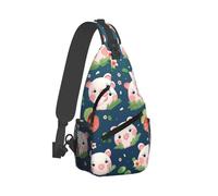 Cute Pigs Pattern Uomo Donna Sling Bag Piccolo Borsa A Tracolla Leggera Zaino Monospalla Per Ciclismo Escursionismo Sportiva