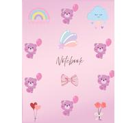 Cute Pink Bear Notebook: Unlined Sketchbook for Girls, Kids, and Teens - Kawaii Pastel Edition