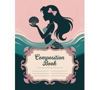 Cute Pink Bows And Vintage Ocean Coquette Composition Notebook: 120 Pages, with Linework Cover Design, great for Ideas, School Notes, Journaling, ... great for Ideas, School Notes, Journaling