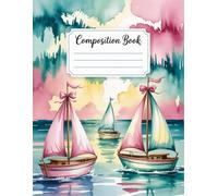 Cute Pink Bows And Vintage Ocean Coquette Composition Notebook: 120 Pages, with Linework Cover Design, suitable for Ideas, School Notes, Girls, Kids, ... for Ideas, School Notes, Girls, Kids, Chri