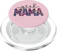 Cute Pink Leopard Mom Design For Women And Proud Girl Mama PopSockets PopGrip per MagSafe