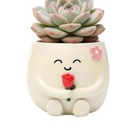 Cute Plant Pots, Flower Pot With Drainage Hole, Decorative Planters