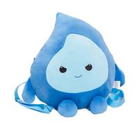Cute Plush Backpack - Flame Design Fashion Soft Stuffed Doll Bag with Adjustable Comfortable Shoulder Straps | Plush Backpack Handbag for Girls Boys School Travel Daycare Outdoor Carry Bag Toy, blu
