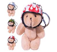 Cute Plush Bear Keychain Plush Dangle Ornament Doll Pendant Accessory