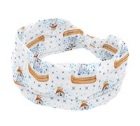 Cute Polar Bear - Fascia per capelli larga da donna, morbida fascia per capelli a turbante, fascia per la testa antiscivolo, elastica per sudore, yoga, allenamento, fascia per capelli annodata
