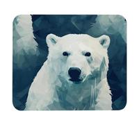Cute Polar Bear Pattern Tappetino Scrivania Antiscivolo Mouse Pad Comodo Tappetino per Mouse per Gaming Computer Lavoro 25X30Cm