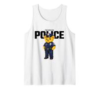 Cute Police Teddy Bear, Funny Teddy Bear Wearing Cartoon Art Canotta
