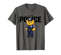 Cute Police Teddy Bear, Funny Teddy Bear Wearing Cartoon Art Maglietta