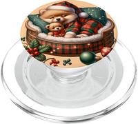 Cute Pomeranian Puppy For Pom Mom Dog Lover Cozy Christmas PopSockets PopGrip per MagSafe