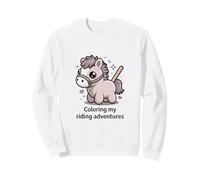 Cute Pony Kids Coloring My Riding Adventures Felpa