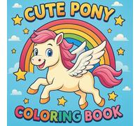 Cute Pony: Simple Coloring Book