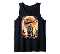 Cute Poodle Dog Witch Spooky Ghost Halloween Costume Canotta