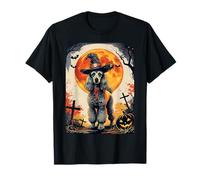 Cute Poodle Dog Witch Spooky Ghost Halloween Costume Maglietta