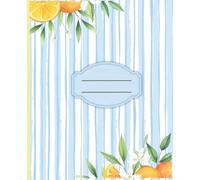 Cute Preppy Aesthetic Composition Notebook Coquette Positano Orange Dream: Wide Ruled Journal for Girls, Kids, Teens; Y2K Cool Girly School Supply