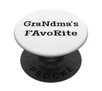 Cute Present for/from Grandmother. Grandma's Favorite PopSockets PopGrip Adesivo