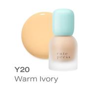 Cute Press - Hybrid Brightening Foundation SPF 50 P Y20 Warm Ivory