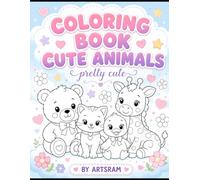 Cute Pretty Animals Coloring Book