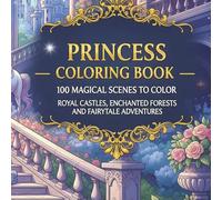 Cute Princess & Unicorn Coloring Adventures: A Magical Black Princess Coloring Book with Castles, Unicorns, and Wholesome Fairy-Tale Fun for Kids and Adults