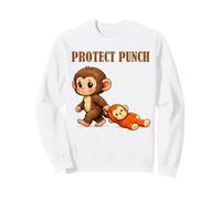 Cute Protect Baby Monkey Punch Felpa