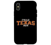 Cute proud Texas Mom. Fan of Texas and down South Sports Custodia per iPhone X/XS