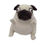 Cute Pug Plush Toy, Soft Cuddly Stuffed Toy for Children, Dog Friends and Unique Gift for Pug Lovers and Birthdays (2 pezzi)