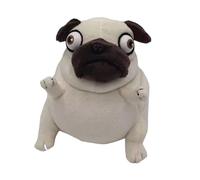 Cute Pug Plush Toy, Soft Cuddly Stuffed Toy for Children, Dog Friends and Unique Gift for Pug Lovers and Birthdays (2 pezzi)