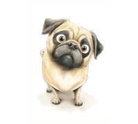 Cute Pug: Work Notebook, Funny Office Gift for Women, Coworker, Boss, Secret Santa Gag Gift (Blank Lined Journal)
