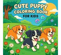 cute puppy coloring book for kids