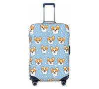 Cute Puppy CorgiPrint - Copribagagli da viaggio, lavabile, per valigie, 45-81 cm, alta elasticità, Nero, X-Large