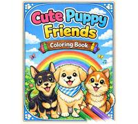 Cute Puppy Friends Coloring Book