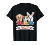Cute Puppy Kitten Bunny Back To School Dog Cat Bunny Squad Maglietta