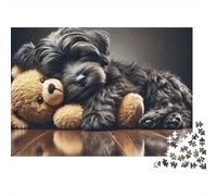 Cute Puppy Sleeping Puzzle Da 1000 Pezzi in Carta Ecologica Per Bambini Principianti, Puzzle Ultra Difficile, Divertimento Dopo Scuola, Puzzle Miglior Valutato Per Giovani Apprendisti 38x26cm/1000pcs