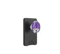 Cute Purple Aesthetic Anemones Flower Pattern Lavender Gnome PopSockets PopWallet per MagSafe