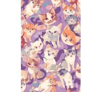 Cute Purple Patterned Journal, 190 Lined Pages, 5.5 x 8.5 Inches
