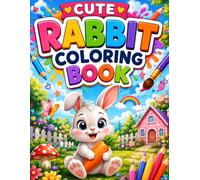 Cute Rabbit Coloring Book for Kids: Fun and Easy Bunny Coloring Pages with Big Bold Designs for Boys and Girls
