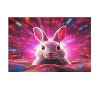 Cute Rabbit Puzzle Games for Adults E Bambini - for Creativity And Mindfulness - Challenging Jigsaw Puzzles 1000 Pezzi for Family (75×50cm)