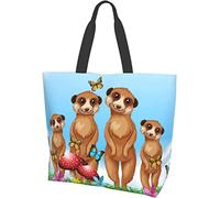 Cute Rabbit Tote Bag Large Casual Women Shoulder Handbags Borse della spesa riutilizzabili per il lavoro Shopping Travel Beach