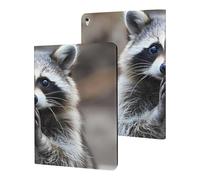 Cute Raccoon Caso Compatibile per iPad Pro/2016 ipad Pro (9.7 pollici) Tablet Custodie Stand Copertura Protettiva con Sleep/Wake