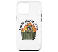 Cute Raccoon Dumpster Fire Surviving Purely Out Of Spite Custodia per iPhone 12 Pro Max