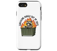 Cute Raccoon Dumpster Fire Surviving Purely Out Of Spite Custodia per iPhone SE (2020) / 7/8